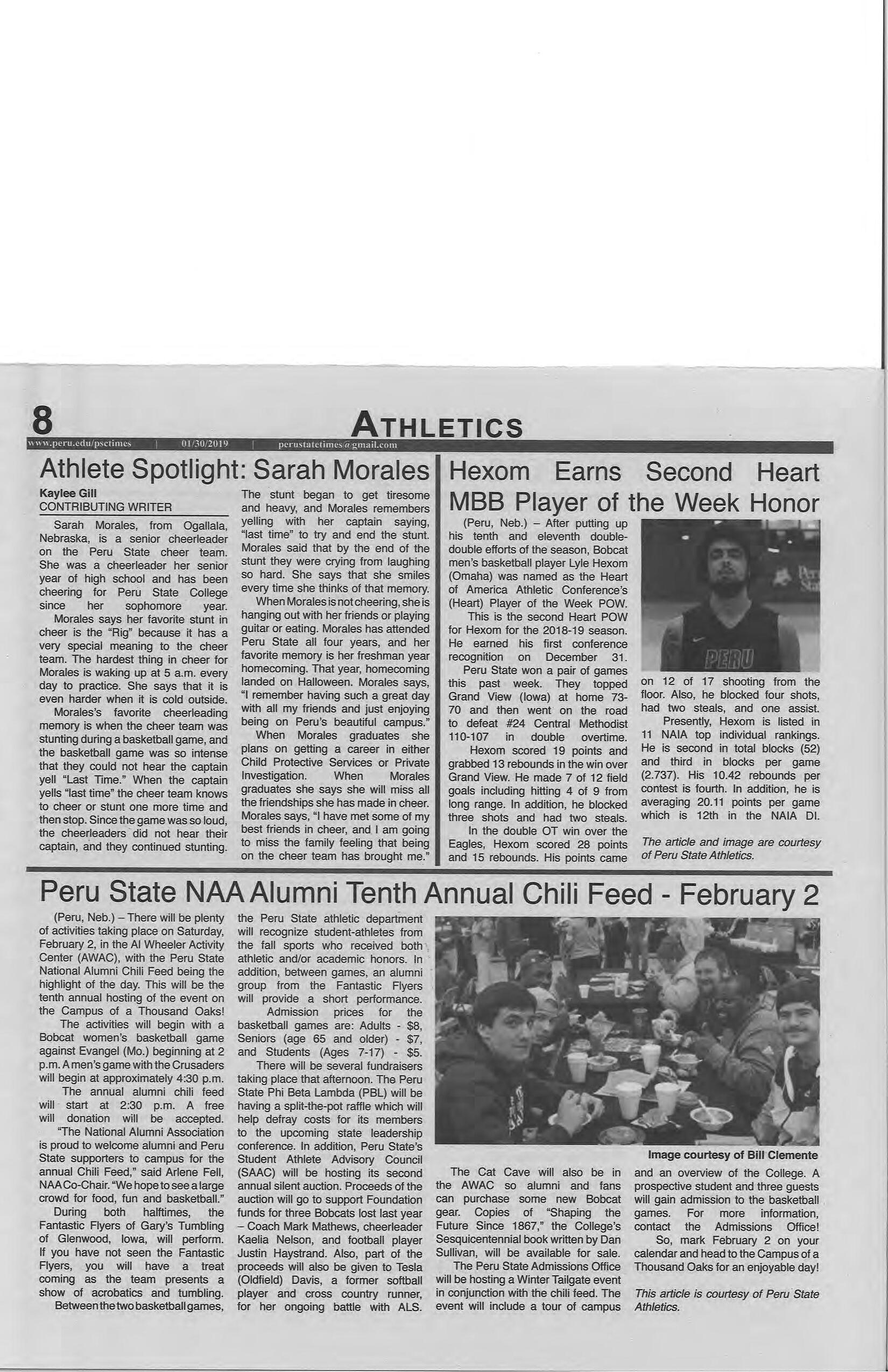 20182019 Peru State Times (Peru, NE) Issues 16 by Peru State