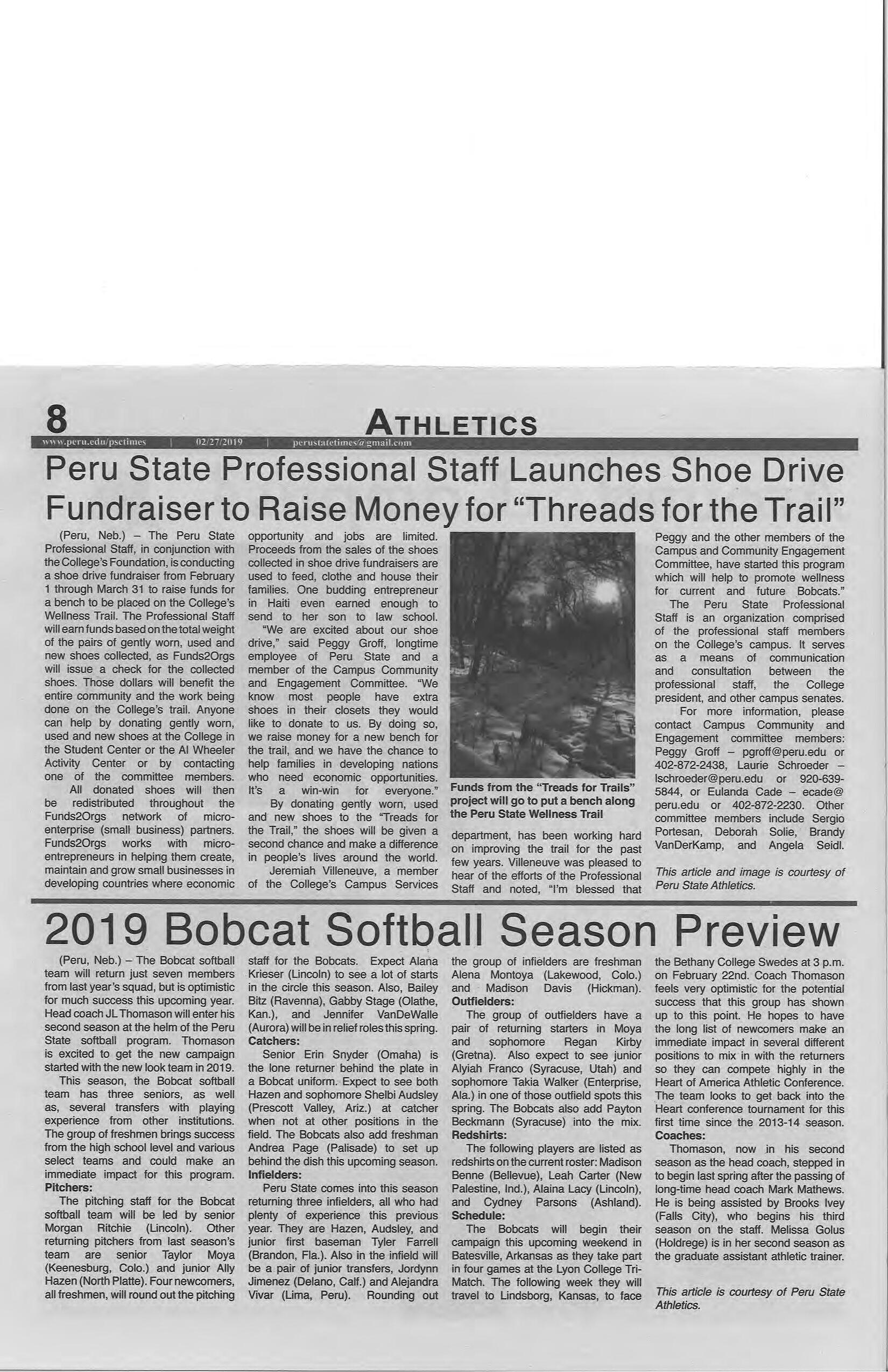 20182019 Peru State Times (Peru, NE) Issues 16 by Peru State