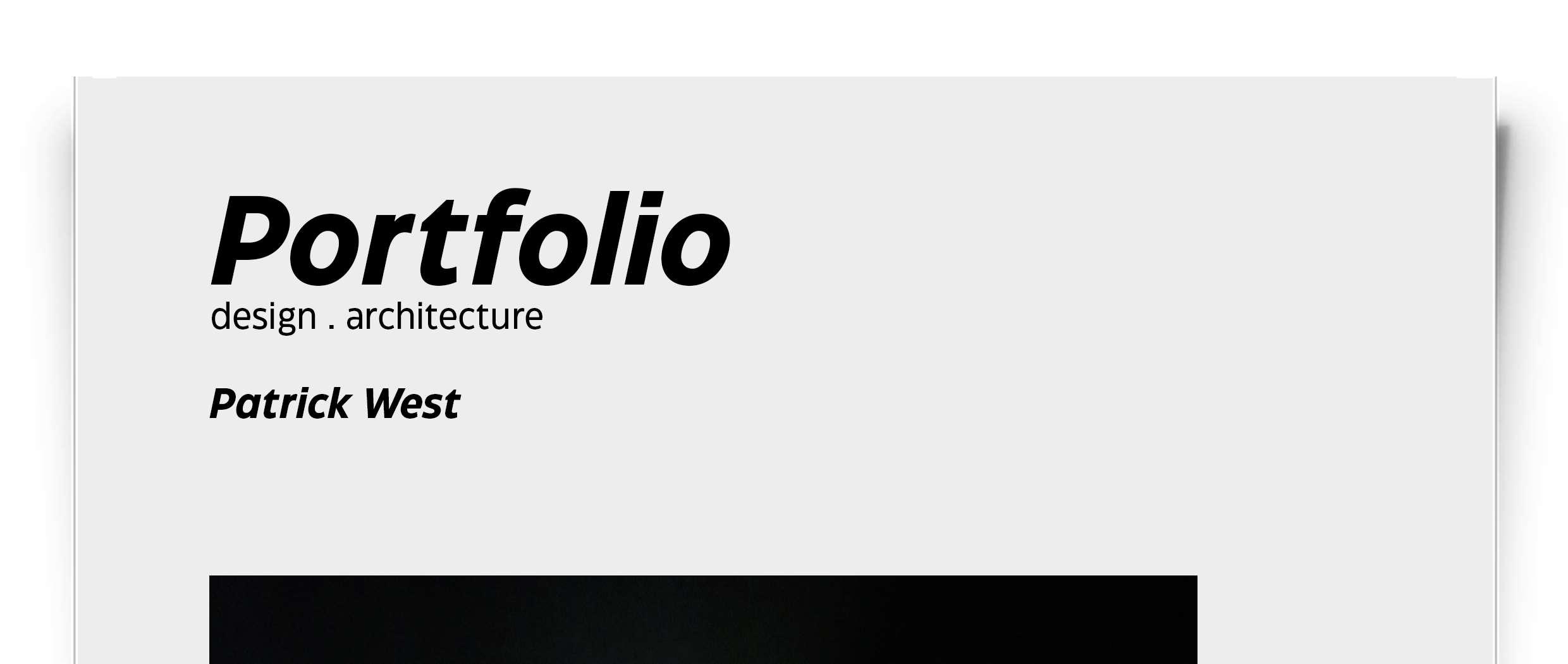 Patrick West University of Westminster application by PatrickWestDesign Issuu