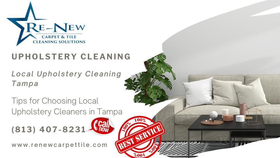 Tips for Choose the right Local Upholstery Cleaners in Riverview Tampa