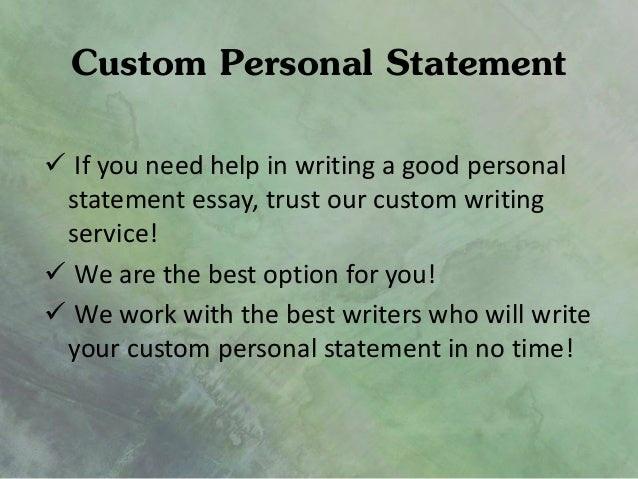 Custom Personal Statement by Aracelis Gordon - Issuu