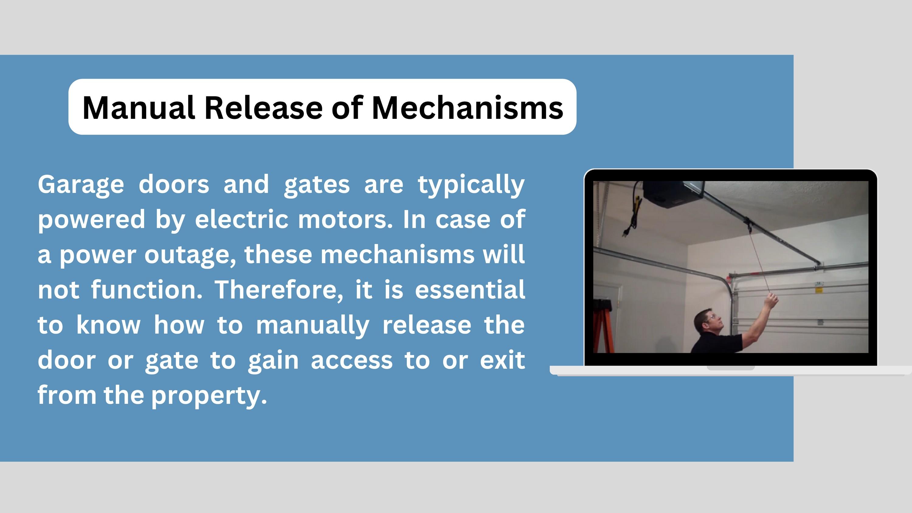 Emergency Scenarios How to Open Garage Doors and Gates by Consolidated