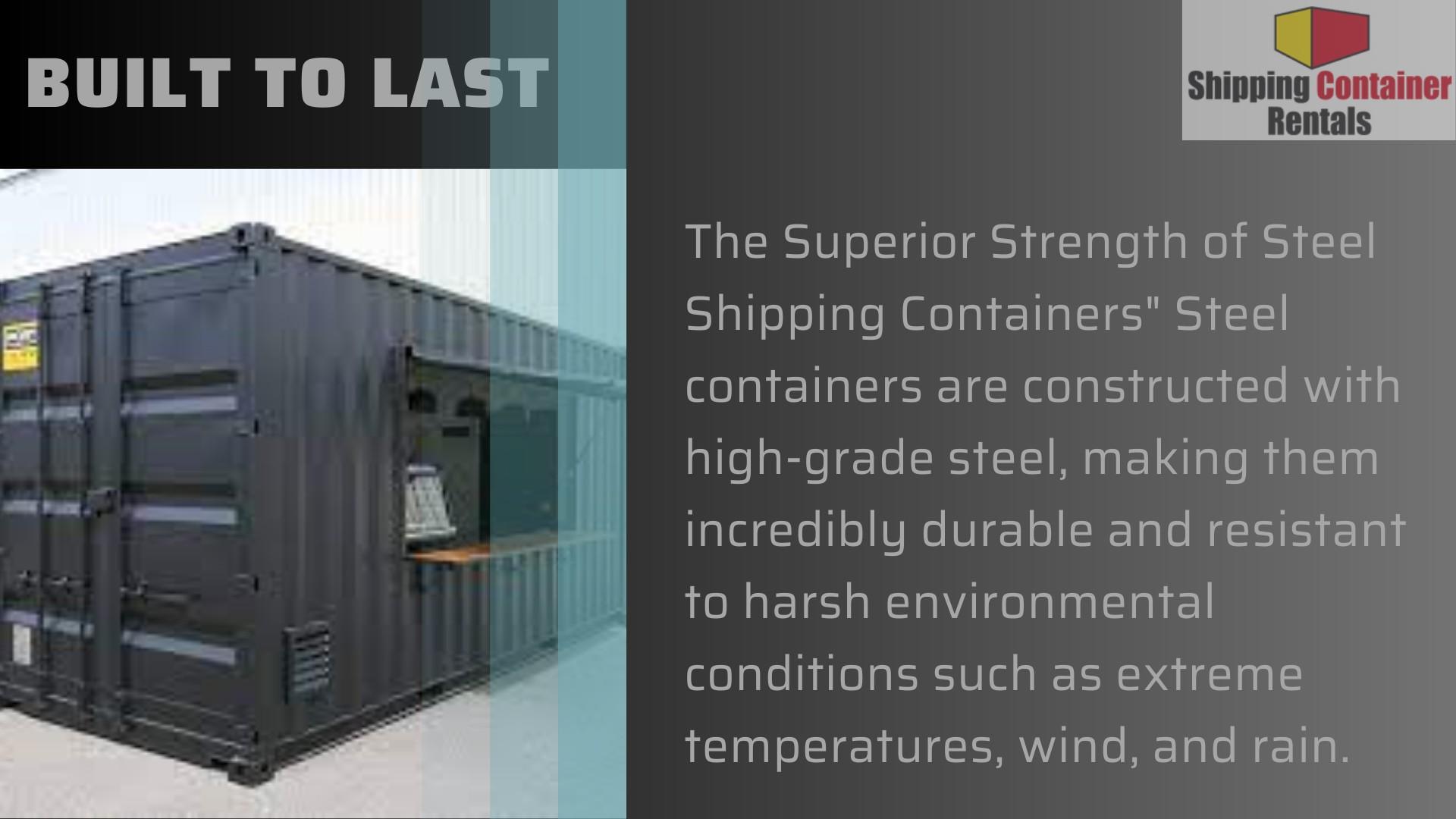 5 Reason Why Containers Are So Strong and Durable by Shipping Container