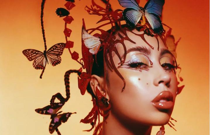 Cover for A Red Moon in Venus, a new R&B Album by Kali Uchis is Just Plain and Simple