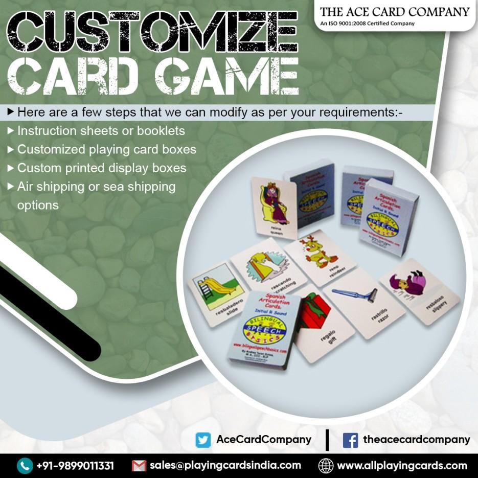 WHAT YOU NEED TO KNOW ABOUT CUSTOM GAME CARD PRINTING? by The Ace Card