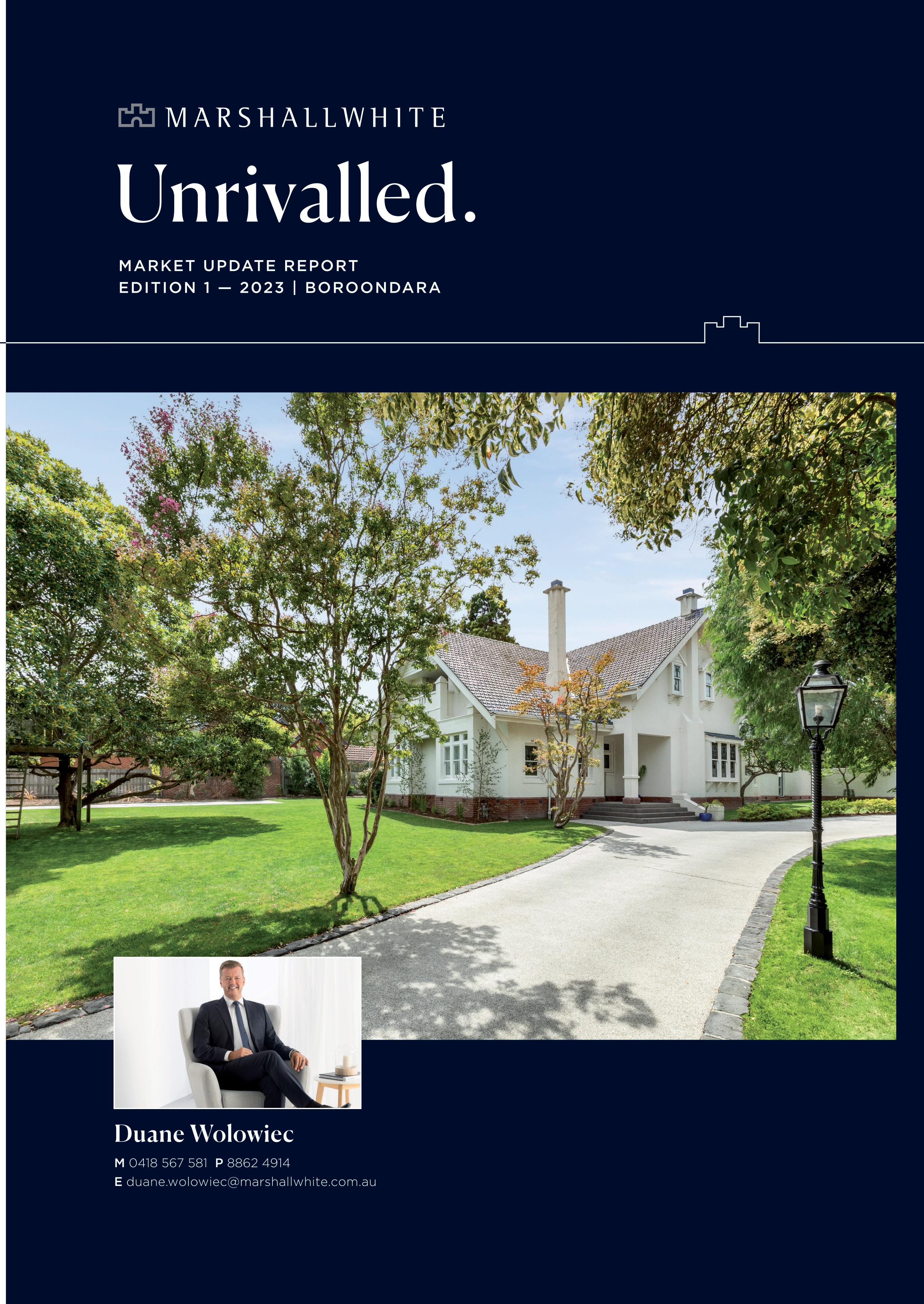 Market Update Report 2023 Issue 1 Duane Wolowiec by Marshall White