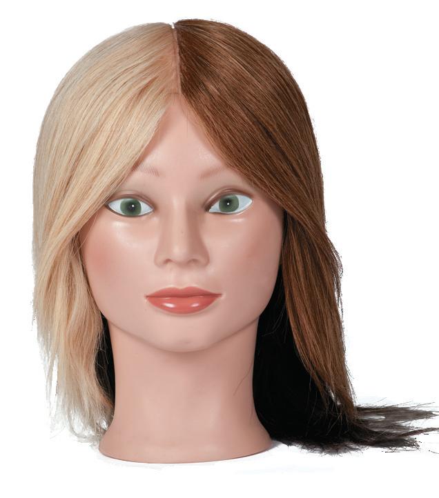 16 blonde hair mannequin head professional