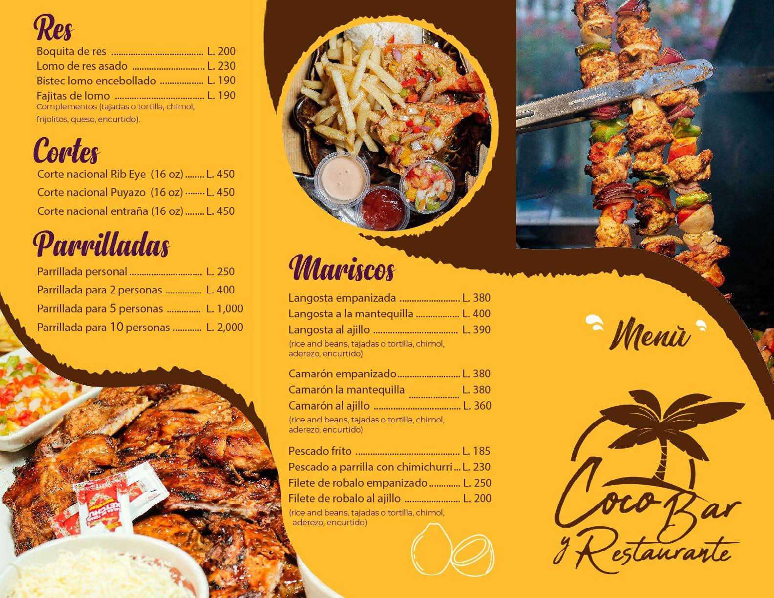 Menú Coco Bar y Restaurante by Coco Bar y Restaurante Issuu