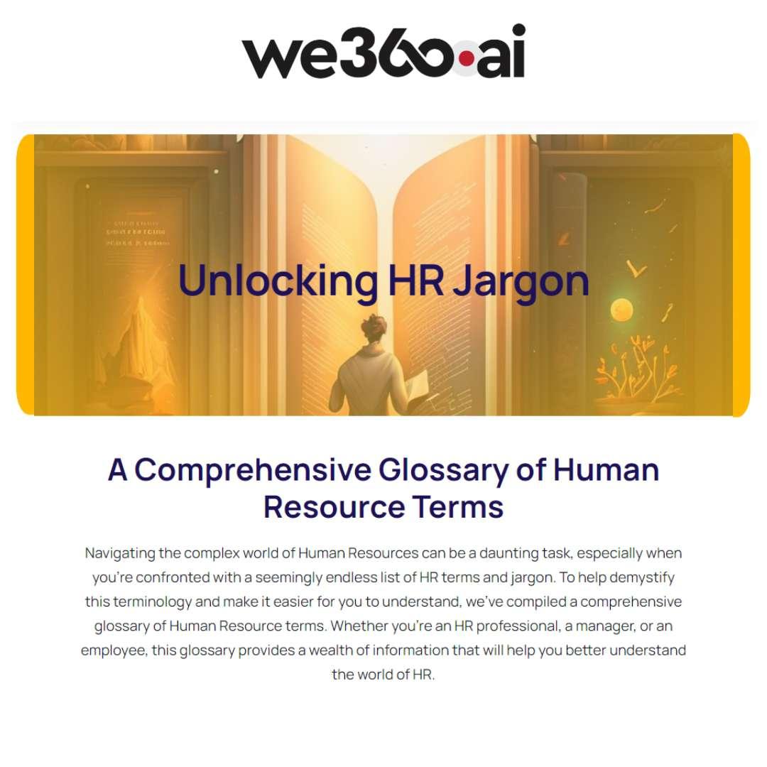 Comprehensive Glossary of Human Resource | HR Terminologies by bhawana ...