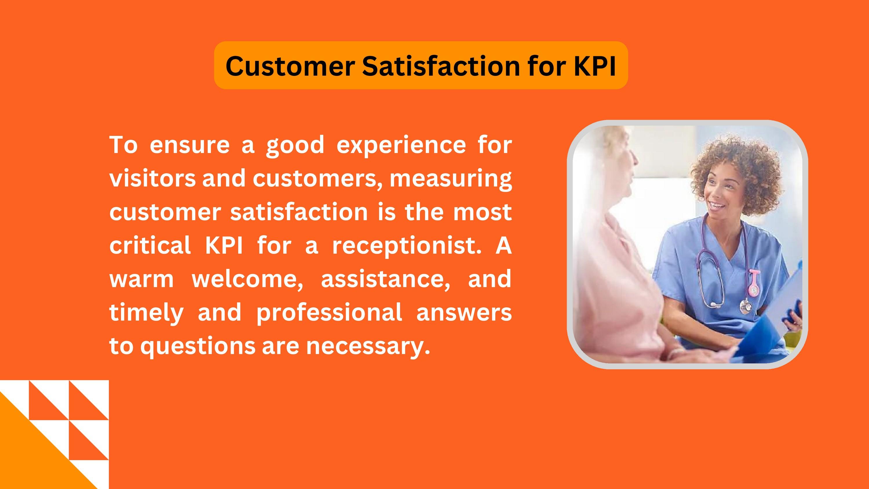 Main Objective Key Performance Indicators for Receptionist by Aveta