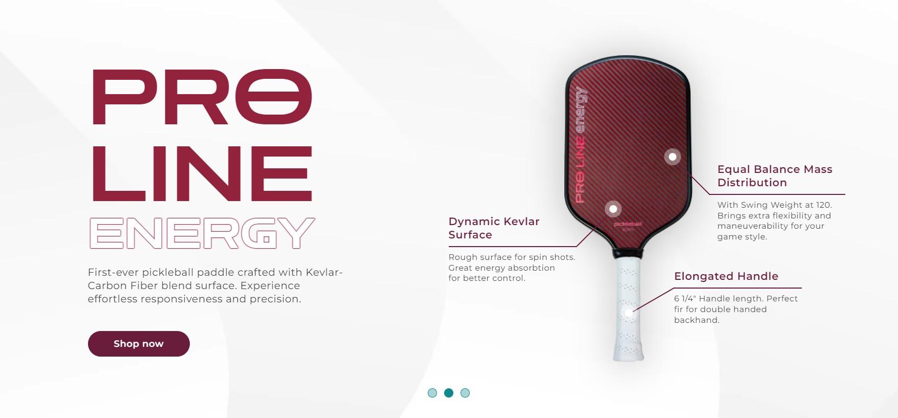 Pickleball Paddles for Advanced Players Pro Line Energy Paddle by