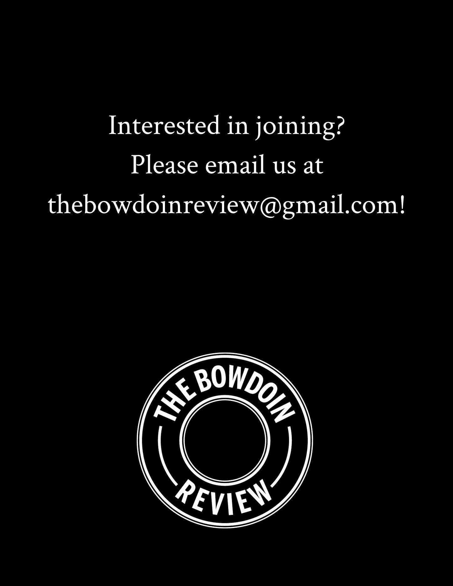 The Bowdoin Review May 2023 by The Bowdoin Review Issuu