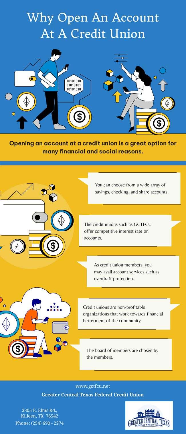 Why Open An Account At A Credit Union by Greater Central Texas Federal