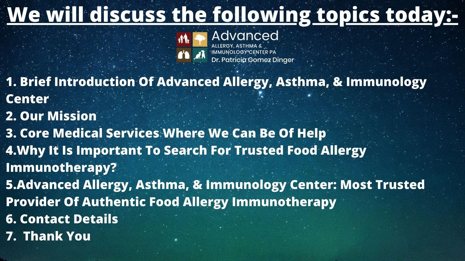 Advanced Allergy, Asthma, & Immunology Center Trusted Provider Of