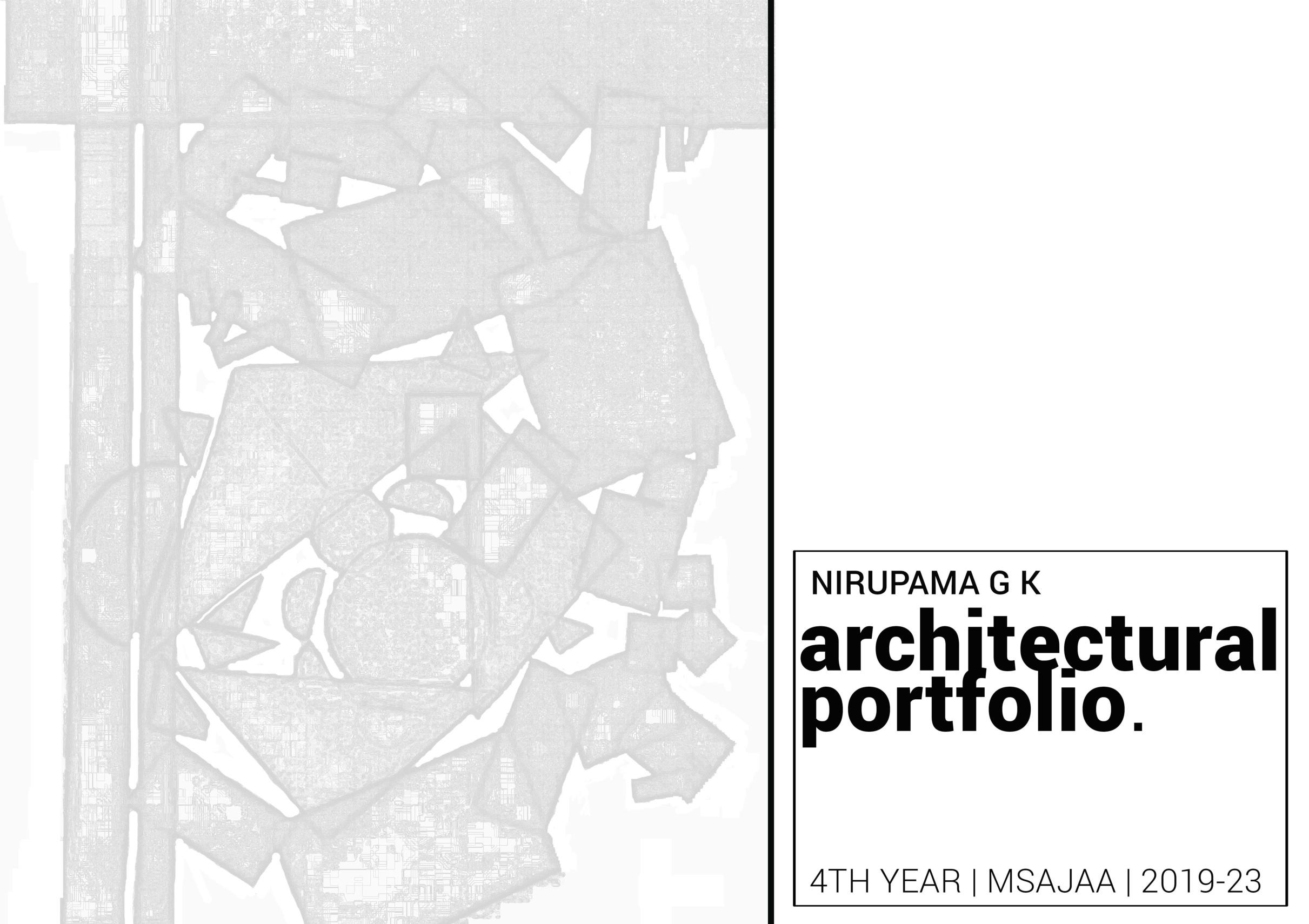 NIRUPAMA G K - ARCHITECTURAL PORTFOLIO 2023 by nirupama_kanakaraj - Issuu