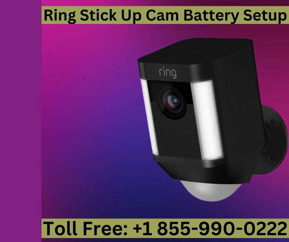 Ring Stick Up Cam Battery Setup +18505639111 Call by Ring Camera