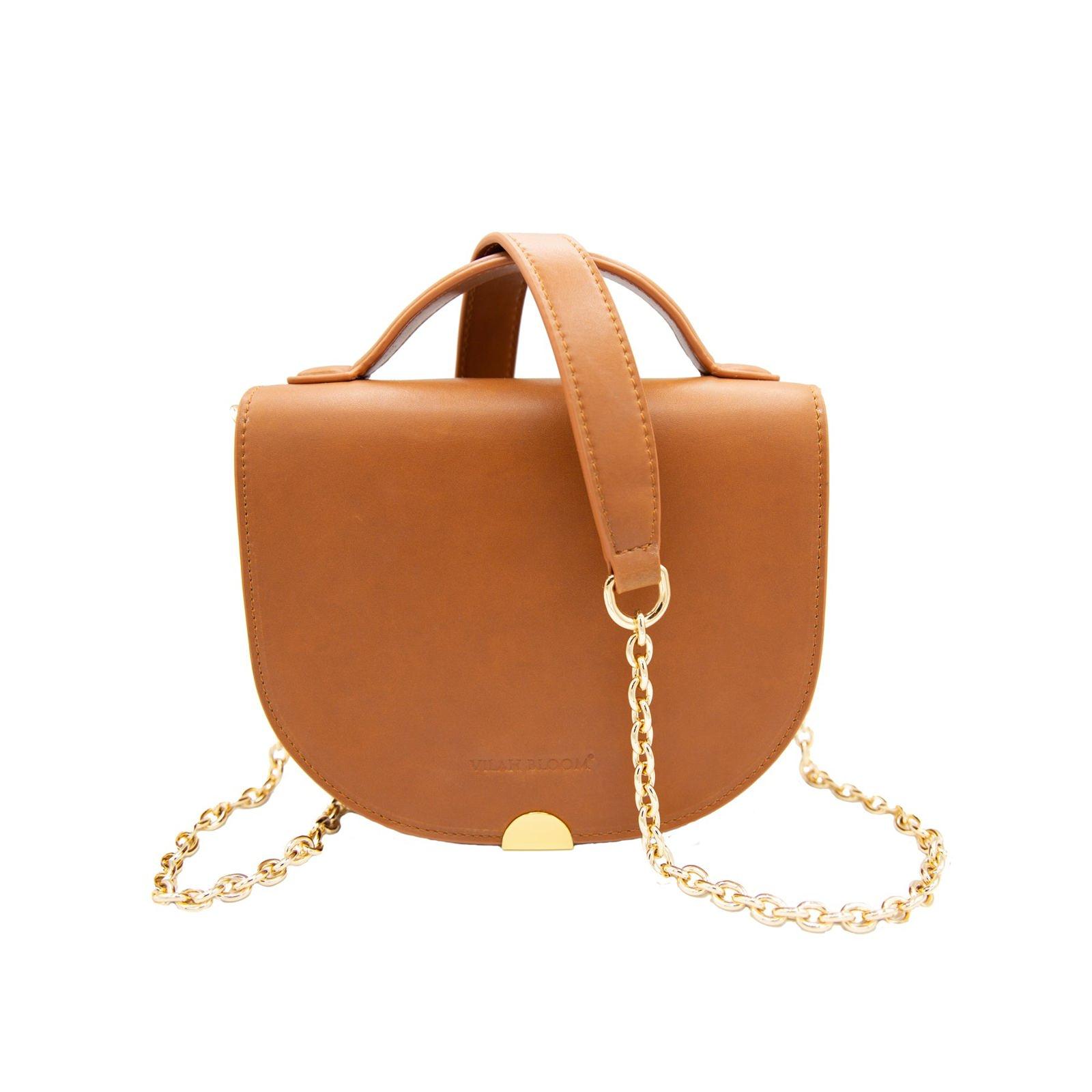 Crossbody Strap- Natural Cotton/Cognac