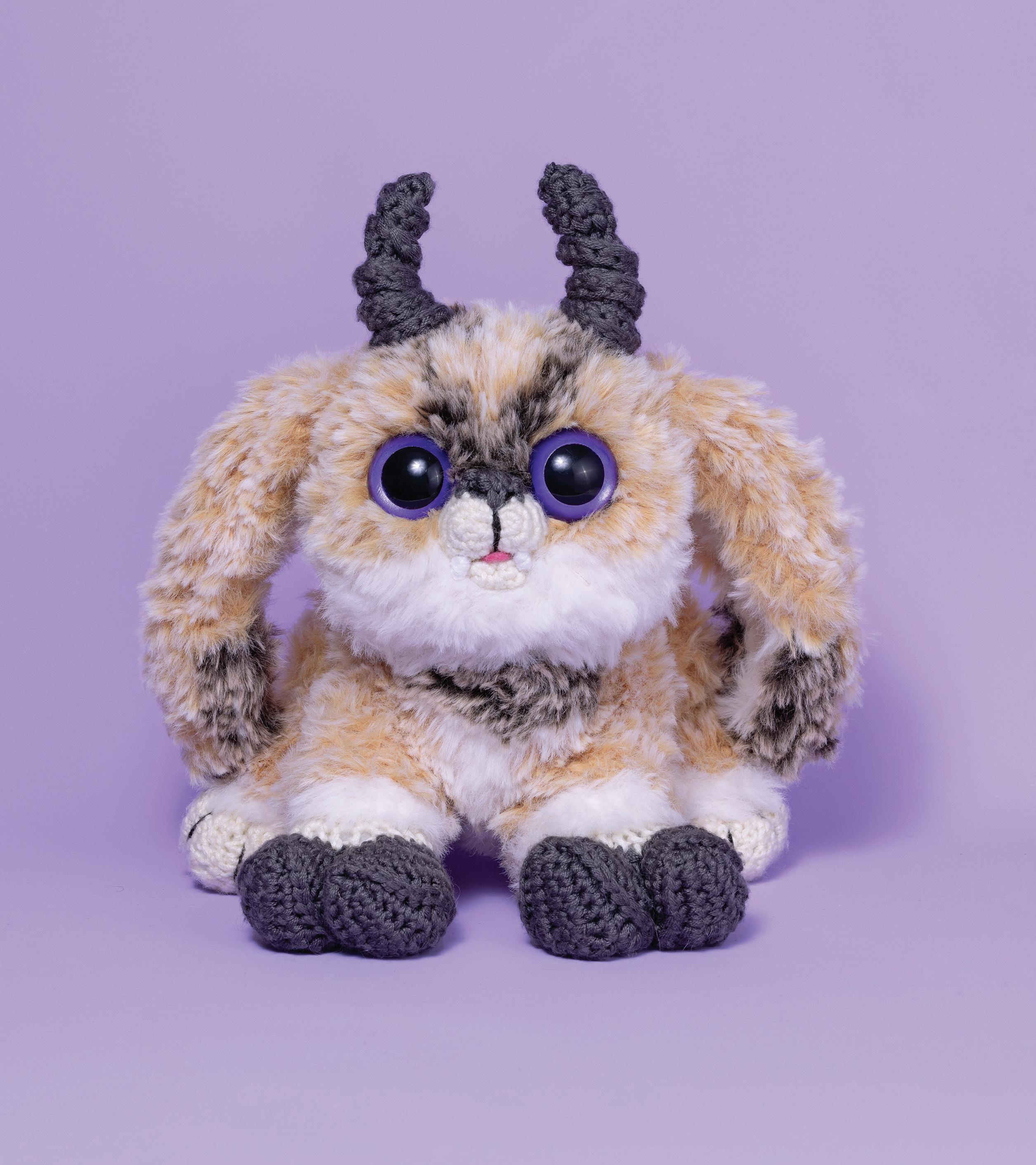 Finished the sweetest little amigurumi jackalope last night : r/crochet