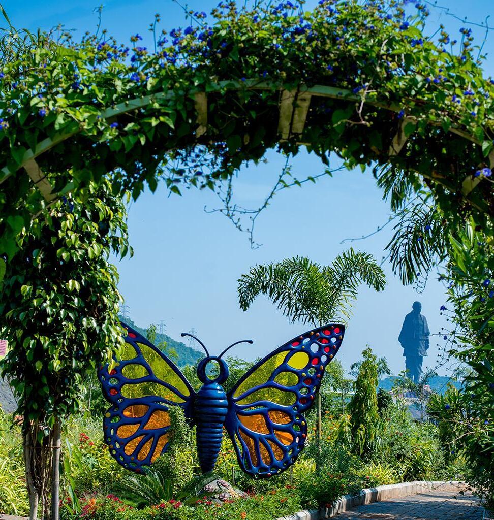 Discover the Enchanting Butterfly Garden near the Statue of Unity by