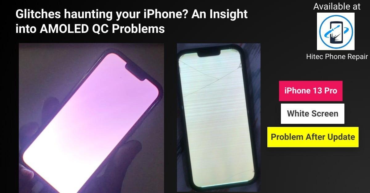 iPhone 13 Pro Max White Screen Repair by Hitec Mobile and Notebook