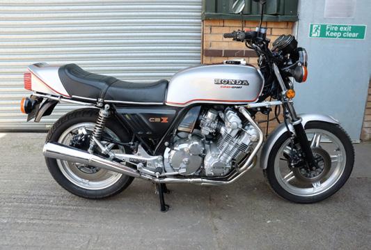 1979 Honda CBX, colour Silver, Modesto, California