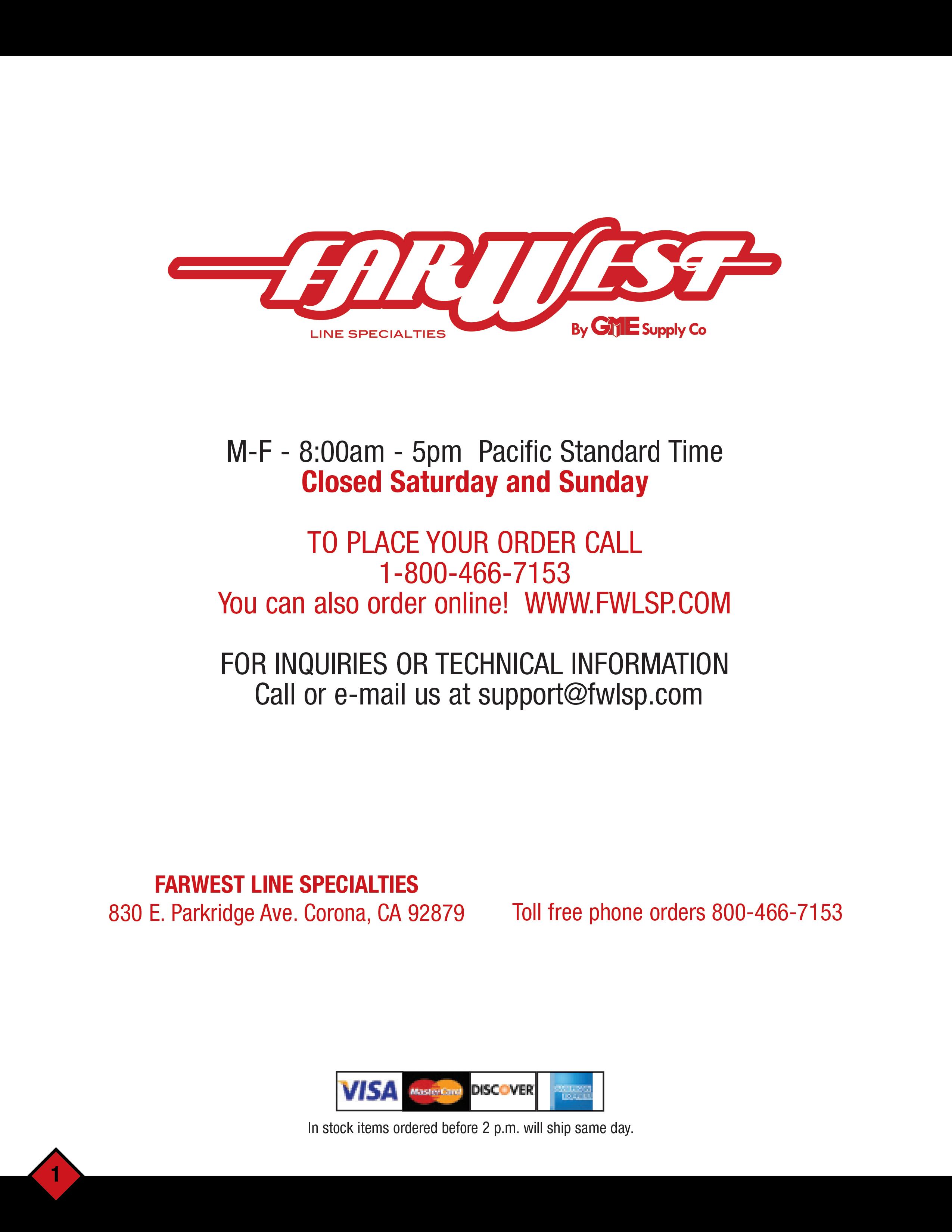 Farwest Line Specialties Summer 2023 Catalog by gmesco Issuu