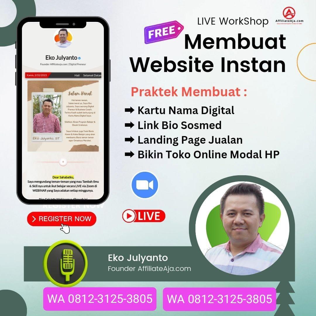 0812-3125-3805 WA, Kelas Web Instan Terbaik Majene