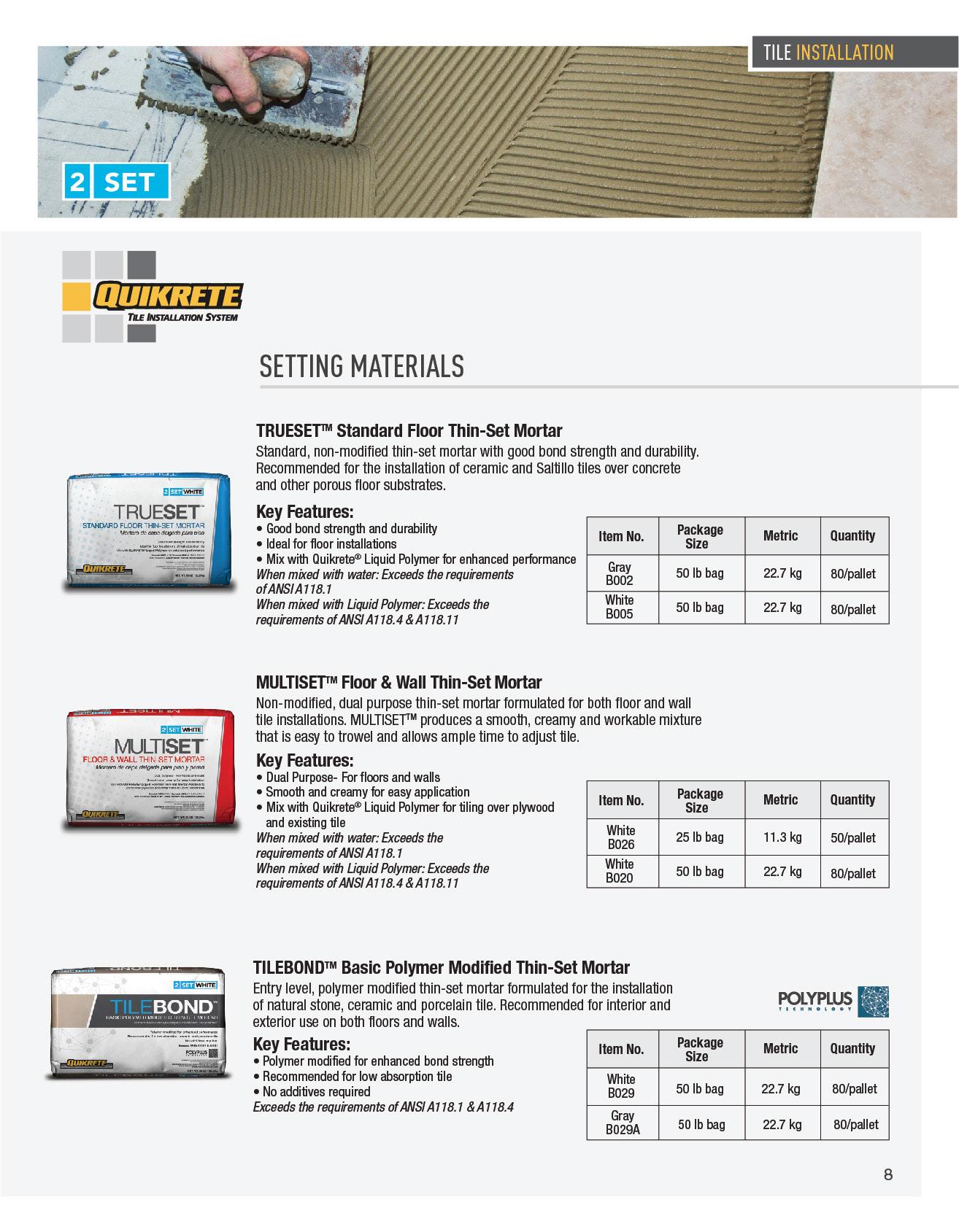 Quikrete Product Catalog by Master Group Issuu