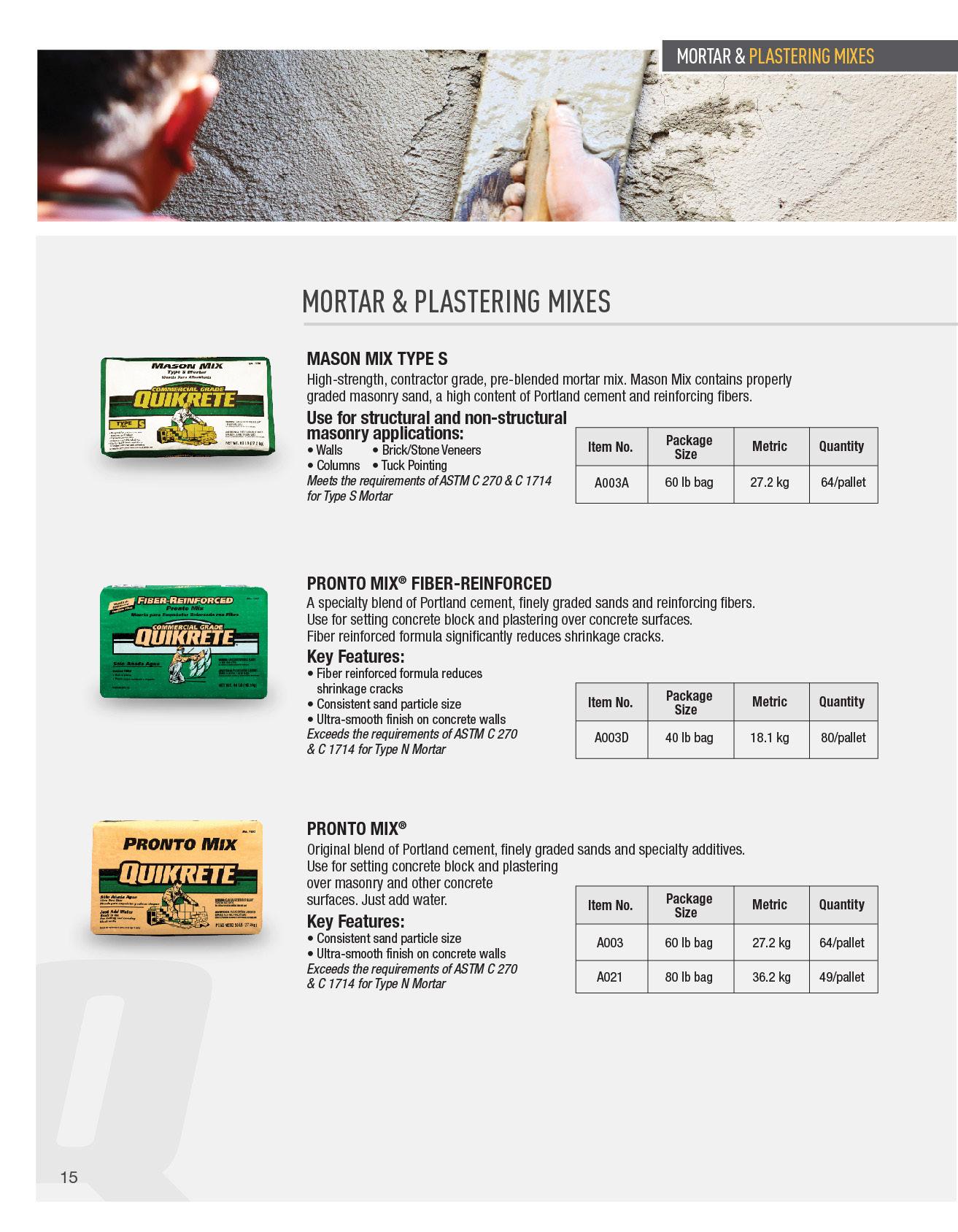 Quikrete Product Catalog by Master Group Issuu