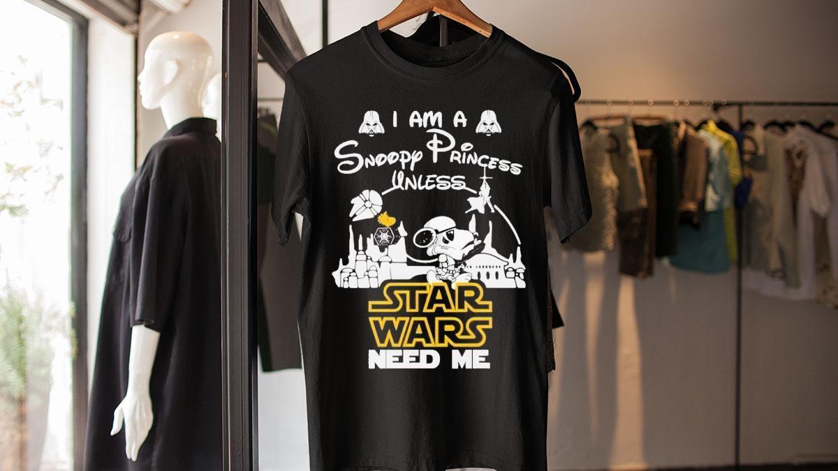snoopy star wars t shirt