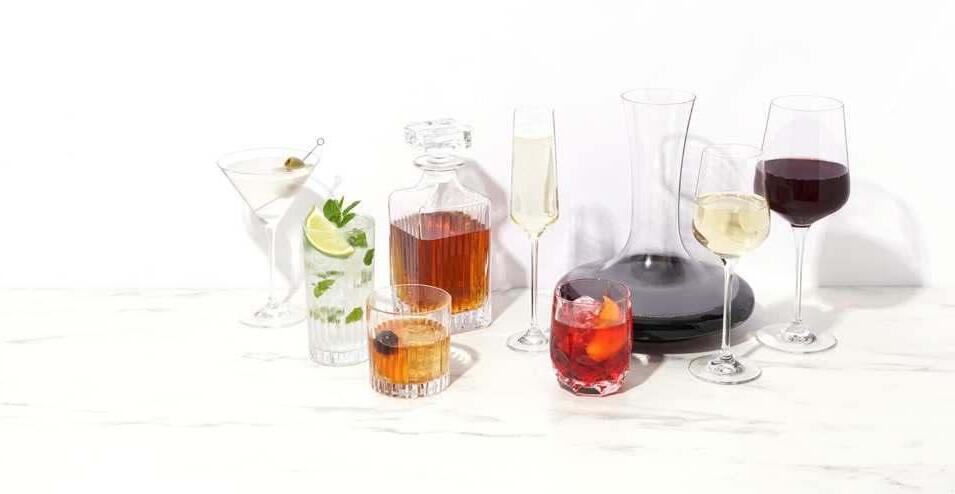 Segunda Vida Rosado Stemless Wine Glasses Set - Hand Blown