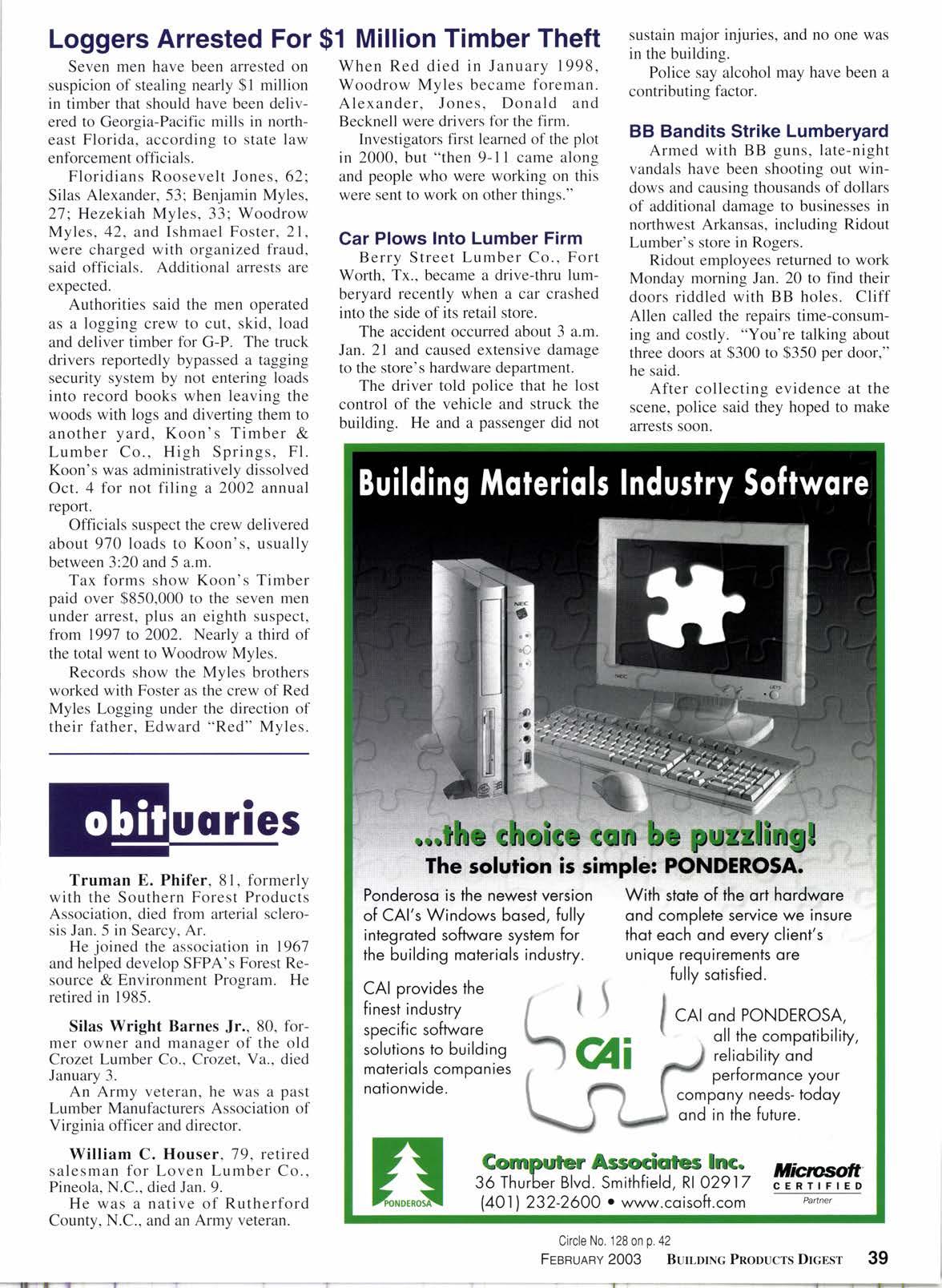 Cover for LoggersArrested For $1 Million Timber Theft