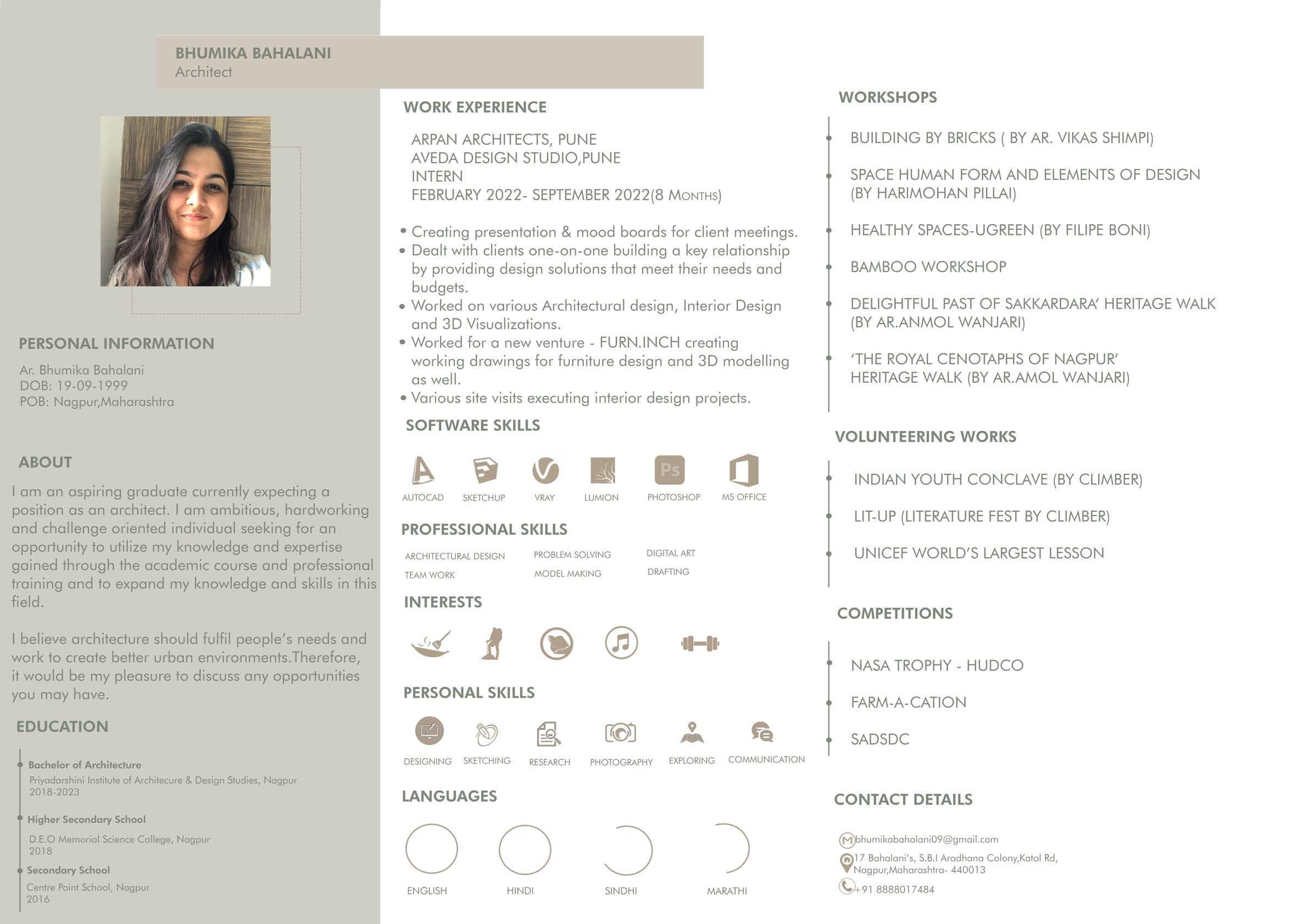 Architectural Portfolio 2023 : Selected Works by Bhumika Bahalani - Issuu
