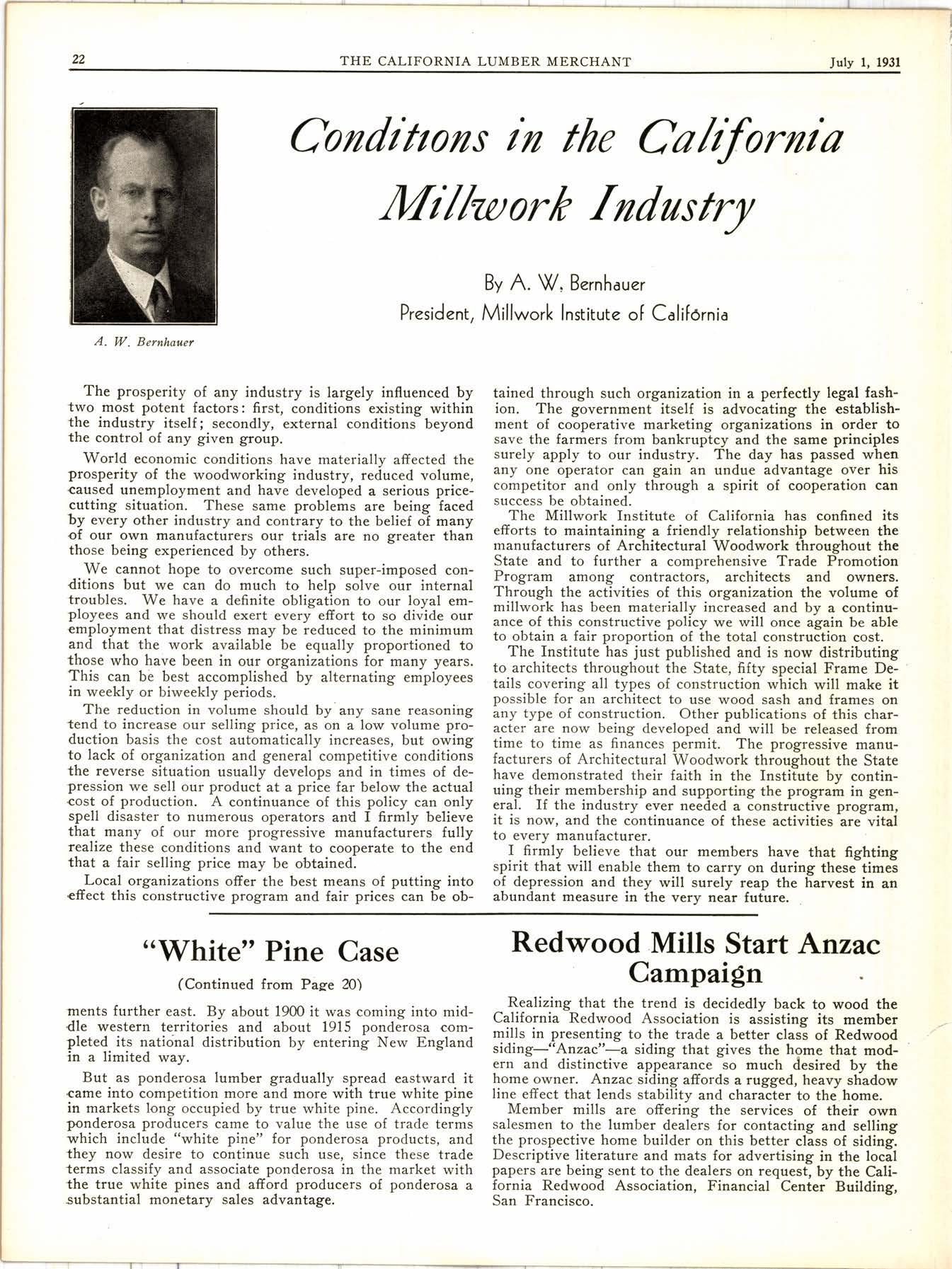 The California Lumber Merchant - July 1931 by 526 Media Group - Issuu