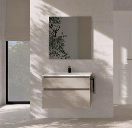 Mueble bajo lavabo suspendido Olympia 90 cm una cómoda