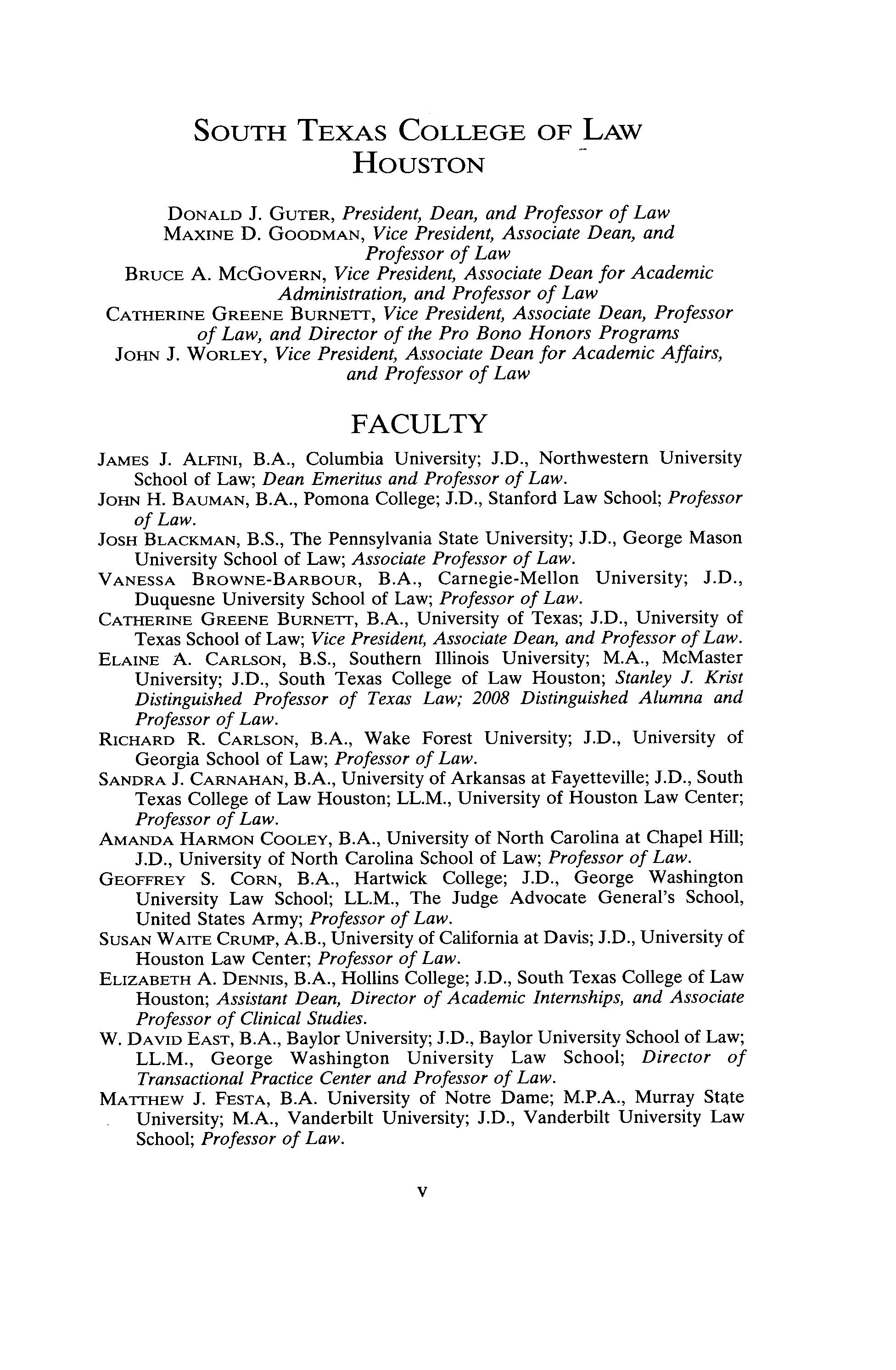 South Texas Law Review Vol.58 No.1 by South Texas College of Law