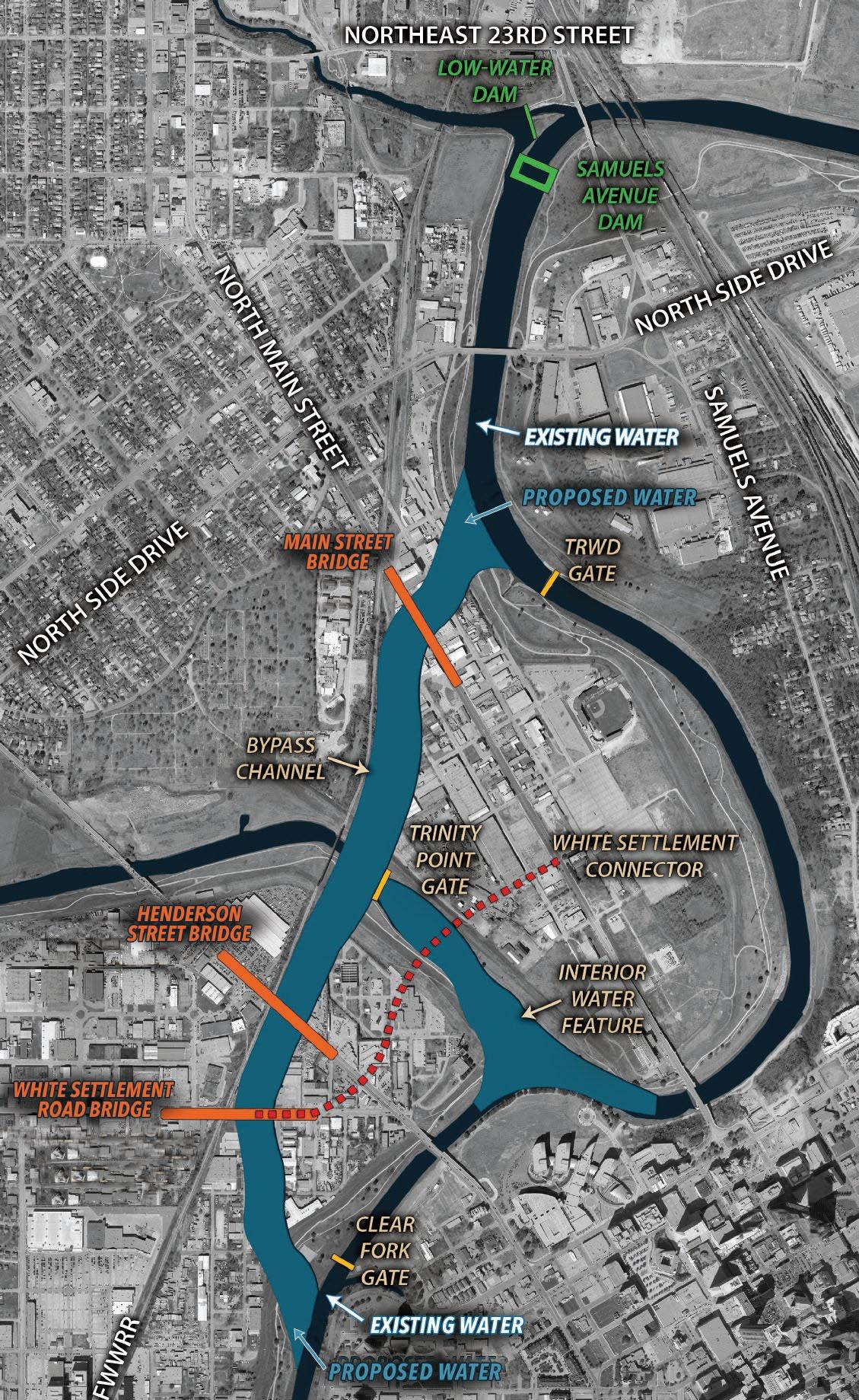 Fort Worth Texas Map - GIS Geography, image size:1129x1839