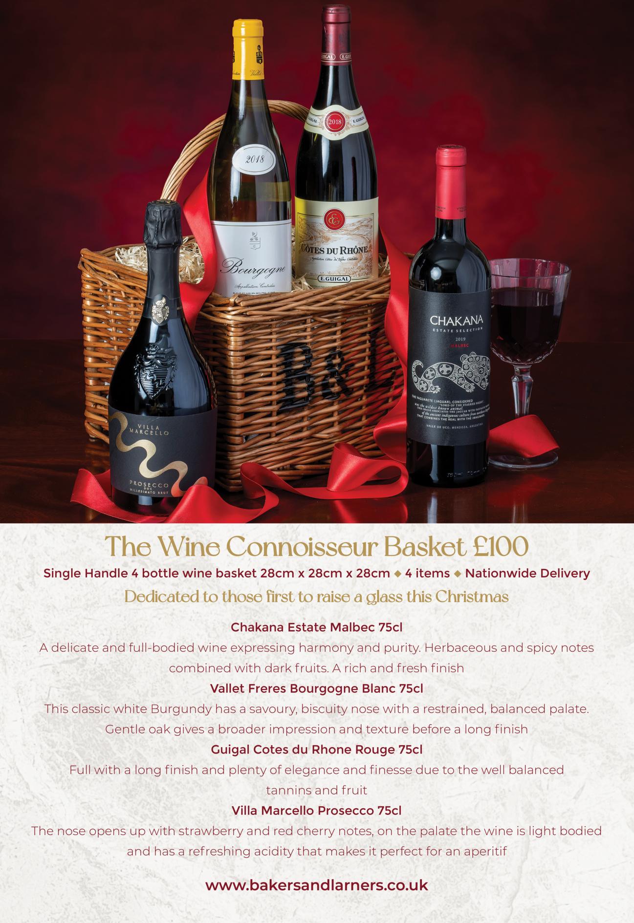 Bakers & Larners Christmas Hampers 2023 Collection by