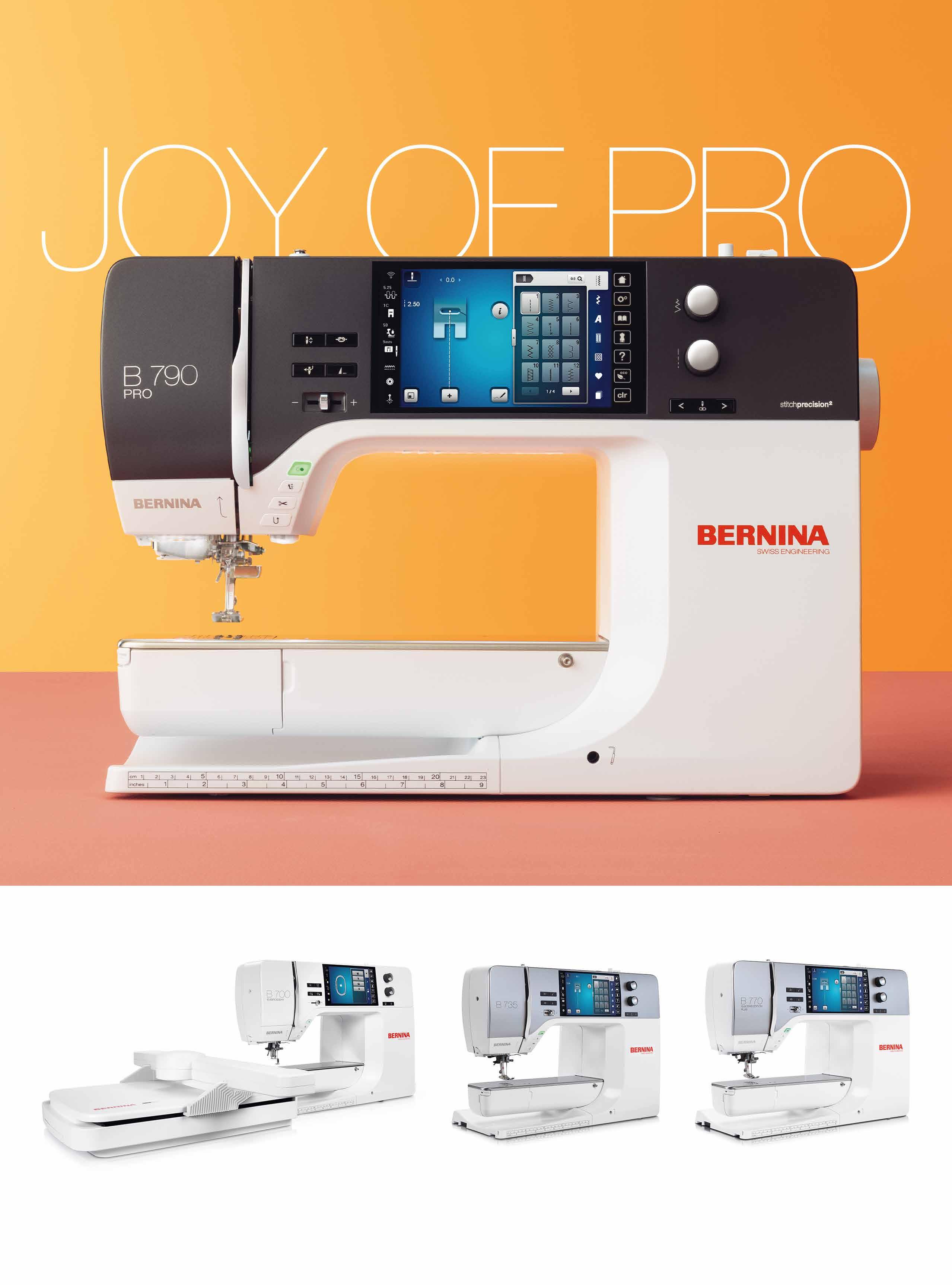 BERNINA 790 PRO brochure English by Bernina International AG Issuu
