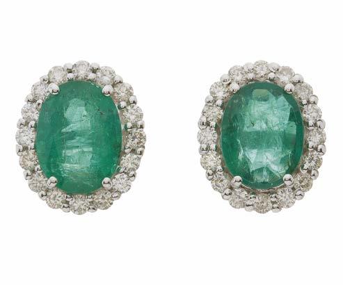 Shop Louis Feraud Peridot Designer 18K Stud Earrings