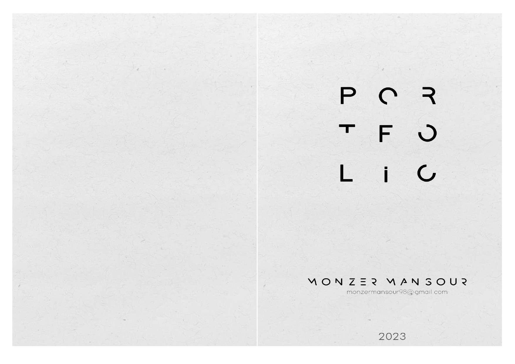 Monzer Mansour |Portfolio 2022-2023 by monzer mansour - Issuu