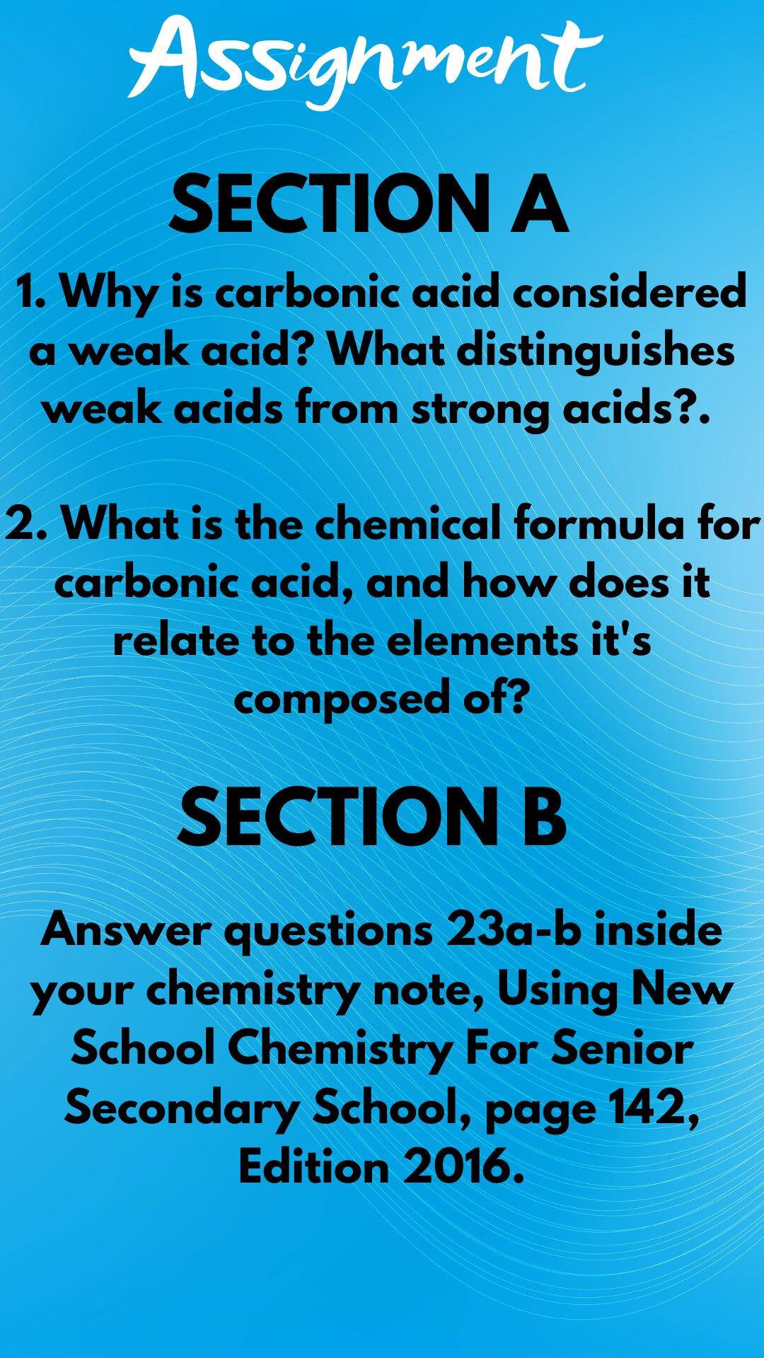 ASSIGNMENT ON TRIOXOCARBONATE (IV) by Gra chef Issuu
