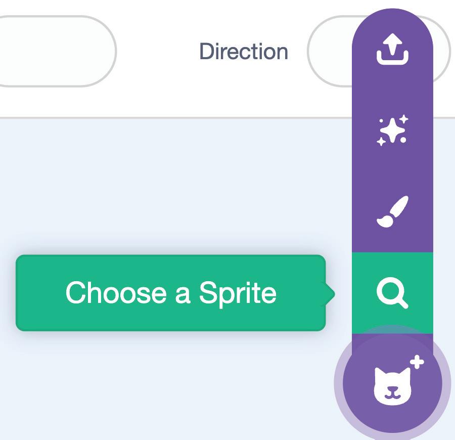 Choose a Sprite button