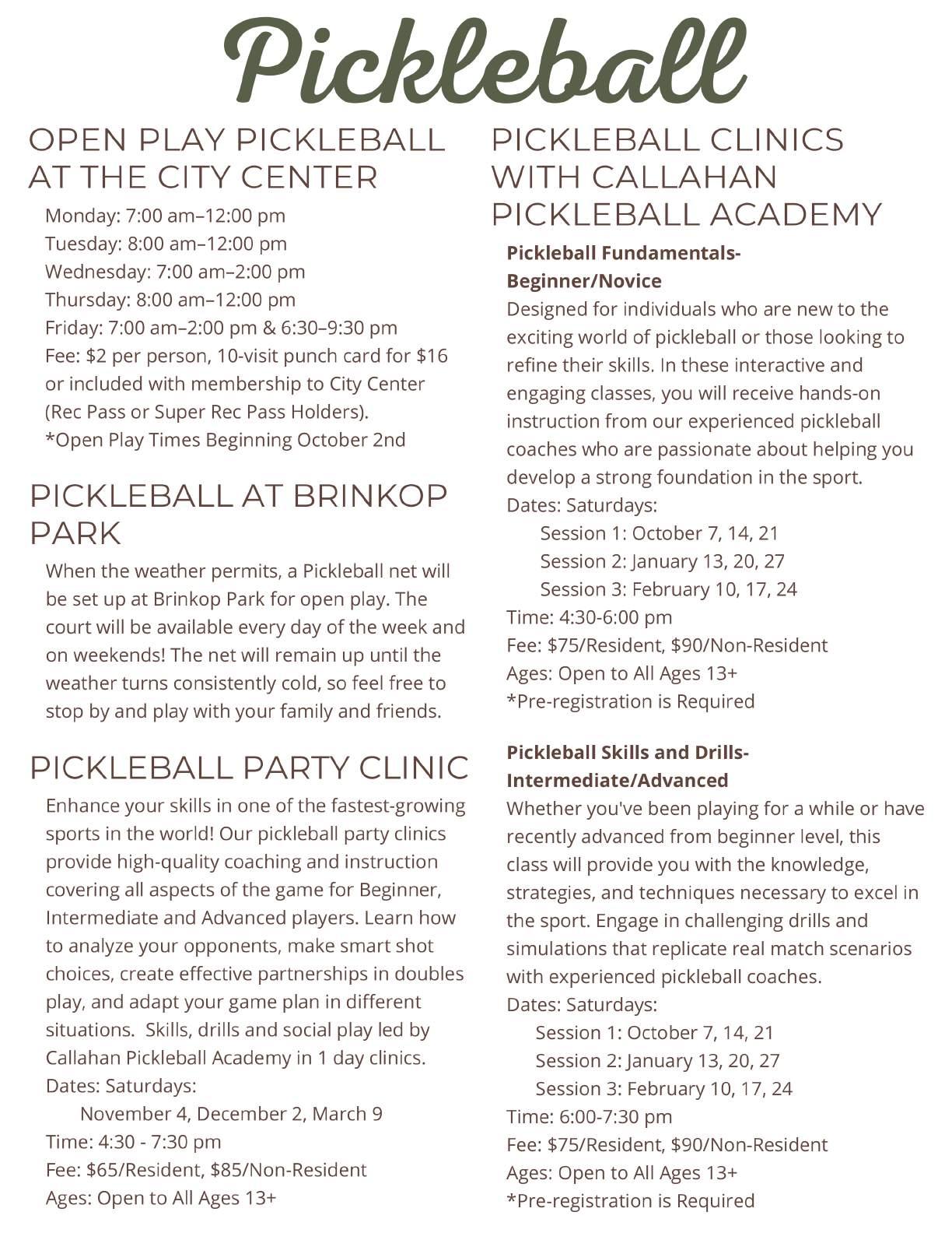 Shrewsbury Parks and Recreation Fall 2023Winter 2024 Activity Guide by