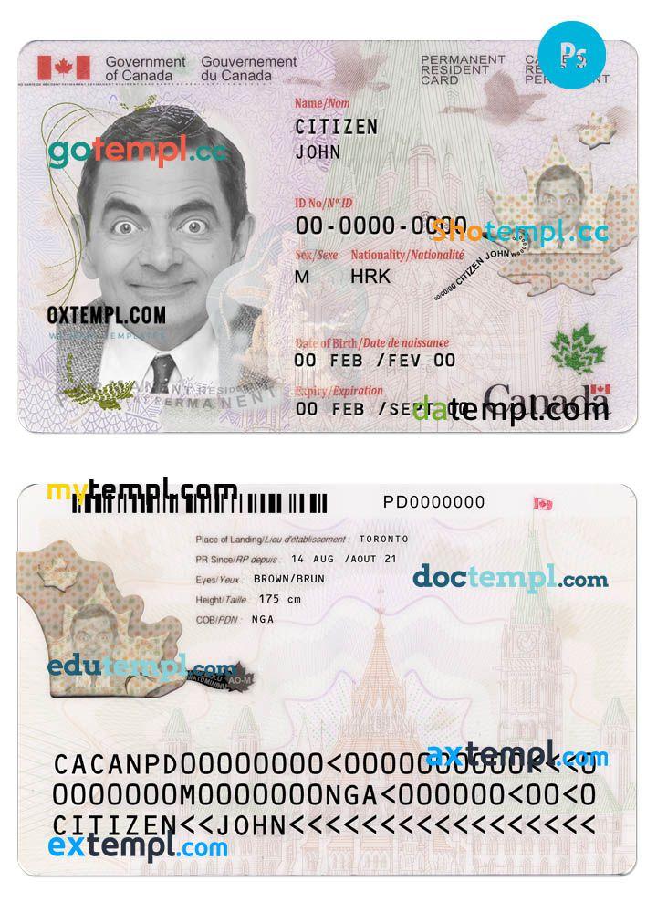 Canada Permanent Resident Card PSD Template Version 2 By Doctmmpl Issuu canada-permanent-resident-card-psd-template-version-2-by-doctmmpl-issuu