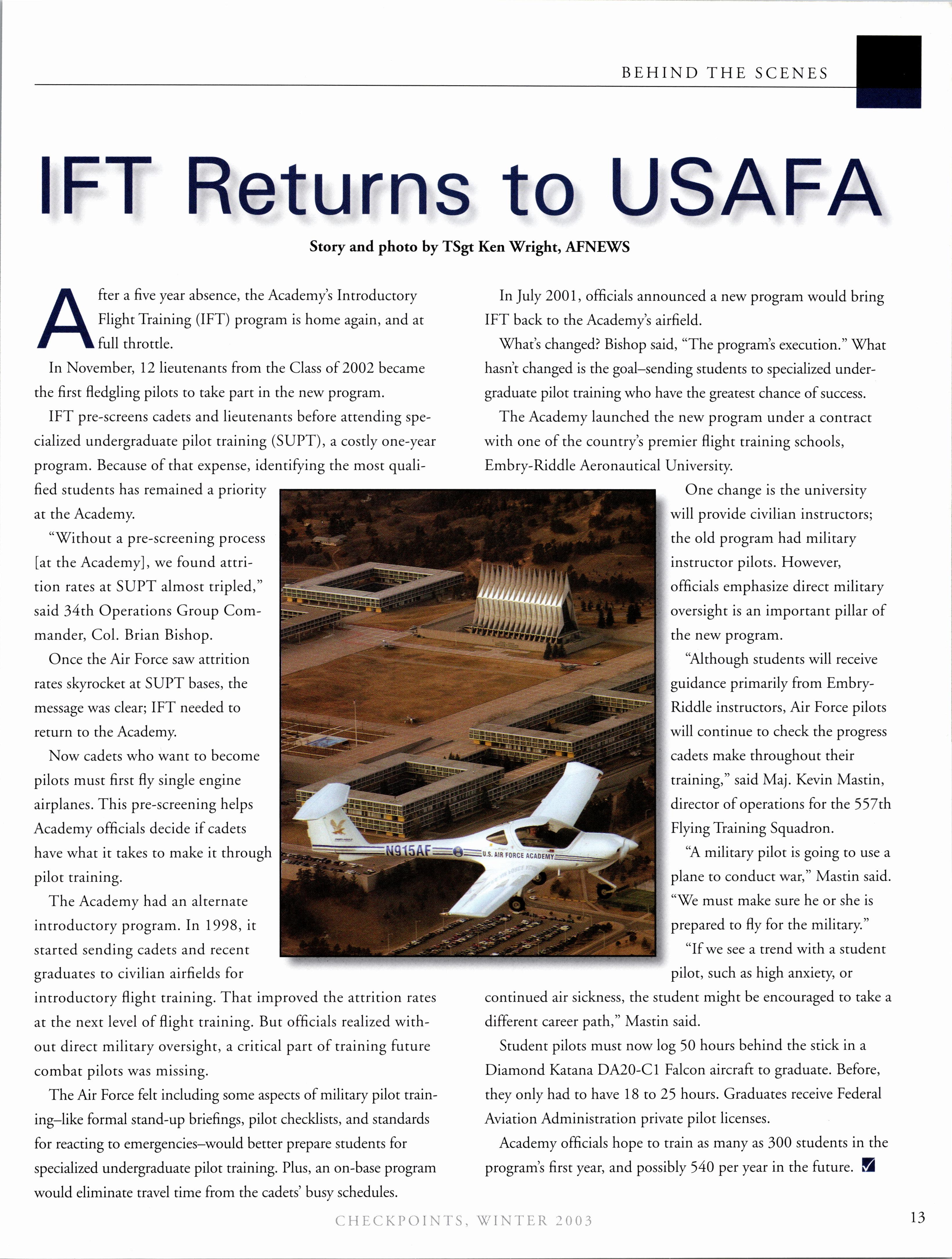 Checkpoints March 2003 by USAFA Association of Graduates - Issuu