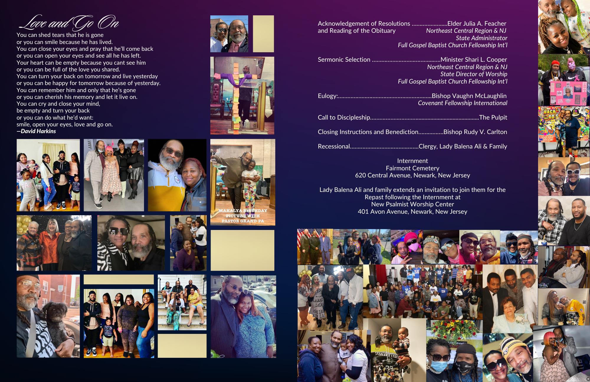 Homegoing Program Payer Overseer Dr. Bryant Rasheed Ali - Homegoing Program by butterflyeast ...