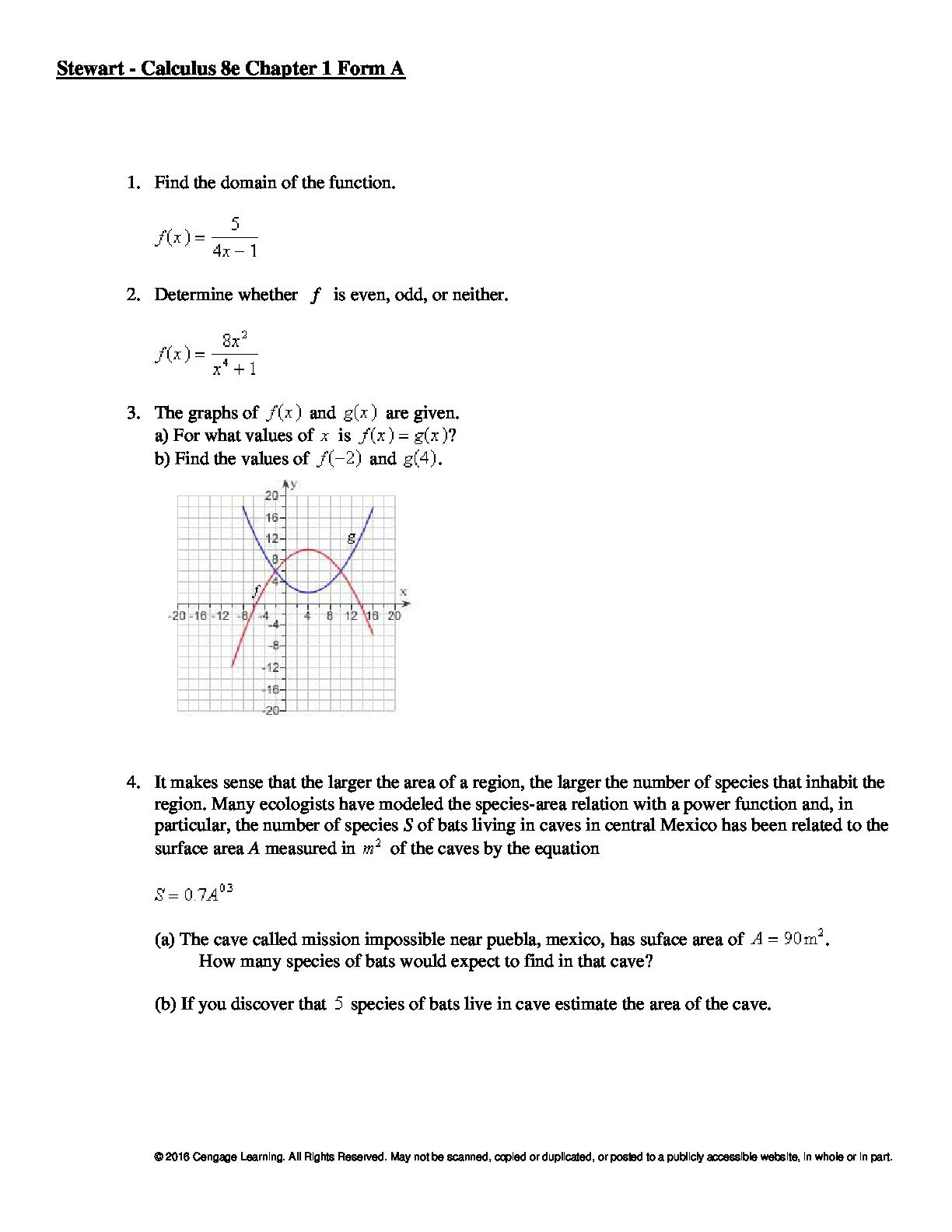 Test Bank for Multivariable Calculus 8th Edition Stewart All Chapters