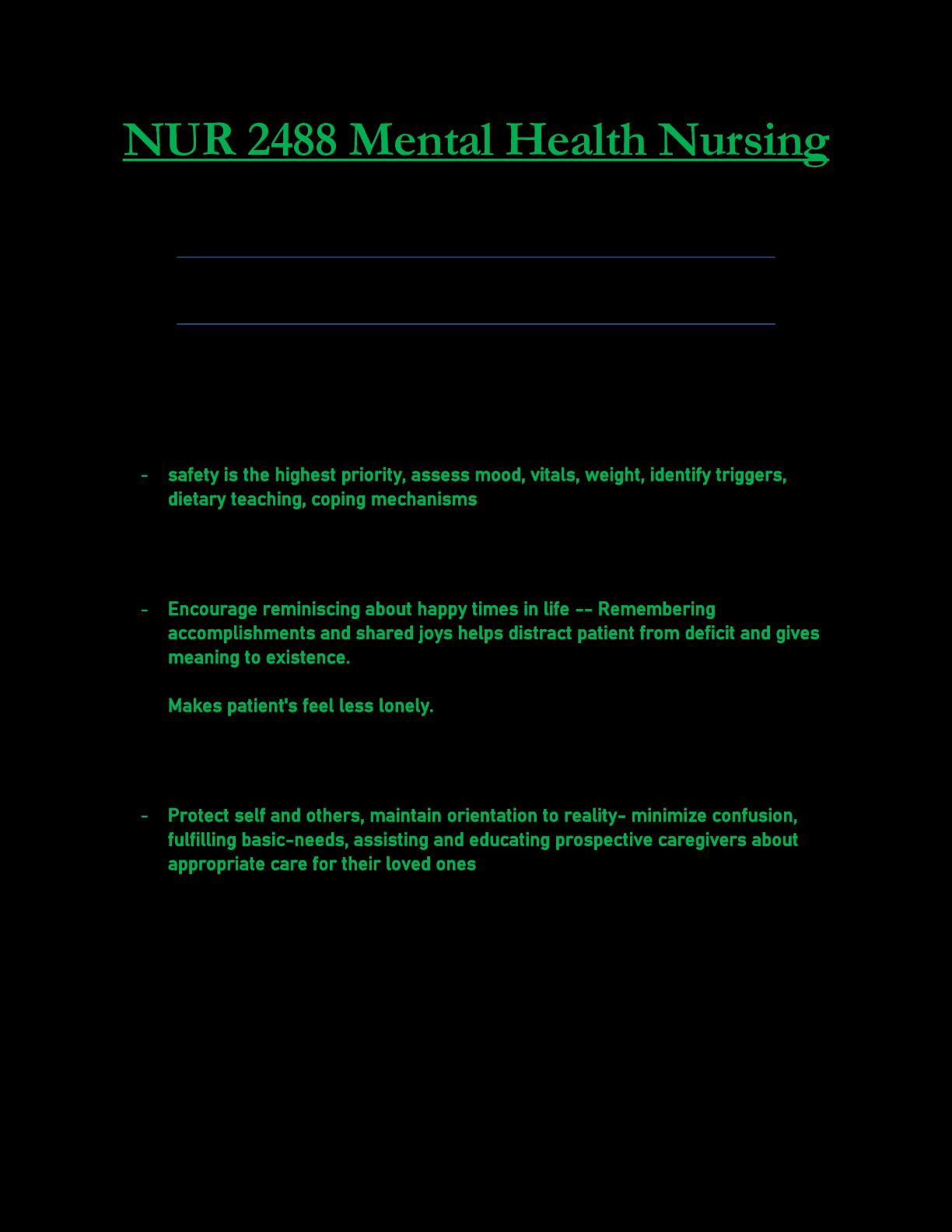 NUR2488 / NUR 2488 Exam 3 Updated: Mental Health Nursing - Rasmussen by ...