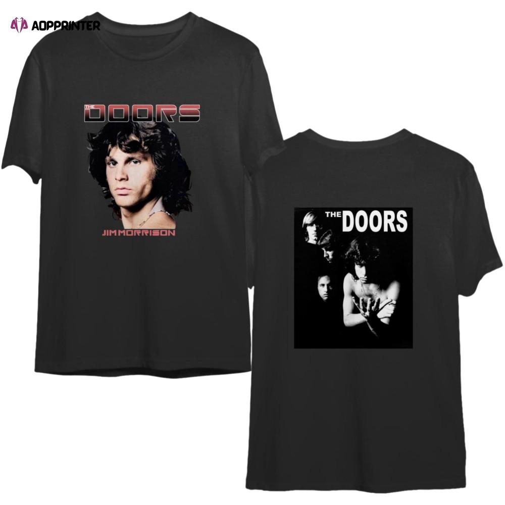 Vintage The Doors Merch T-shirt Jim Morrison Double Side Rare 80s 